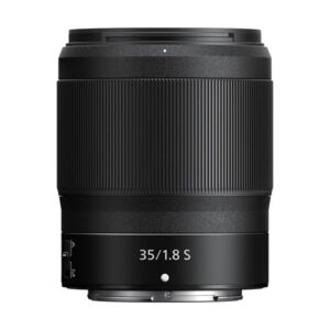 Nikon NIKKOR Z 35mm f/1.8 S – widok frontowy w kolorze czarnym